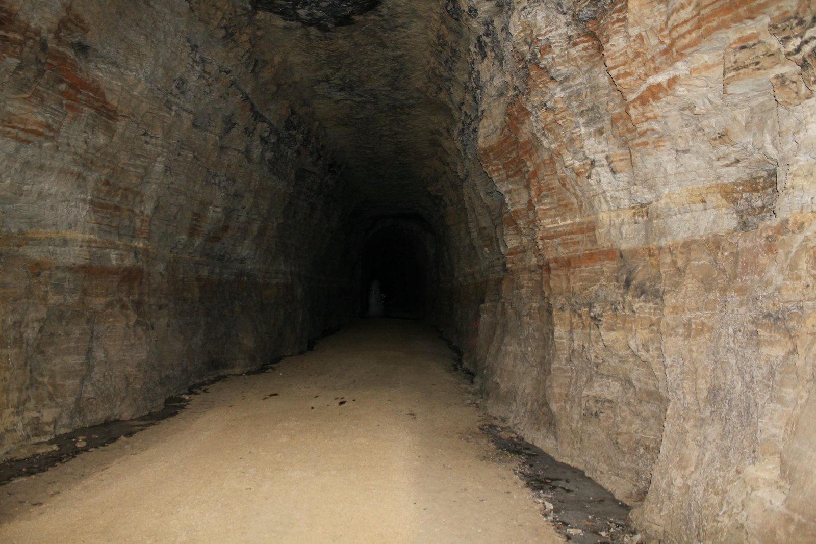 Interior showing exposed rock
